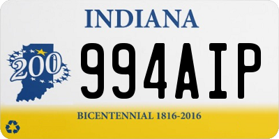 IN license plate 994AIP