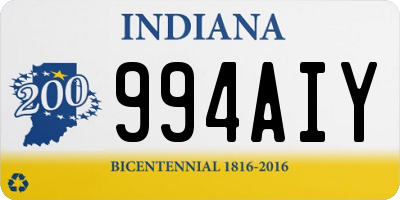 IN license plate 994AIY