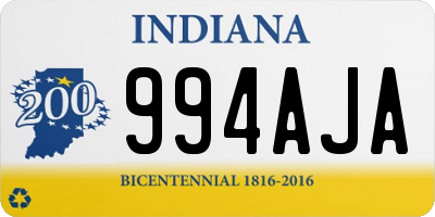 IN license plate 994AJA