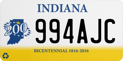 IN license plate 994AJC