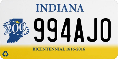 IN license plate 994AJO