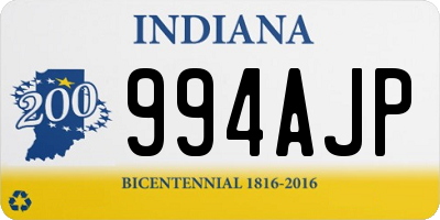 IN license plate 994AJP