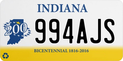 IN license plate 994AJS