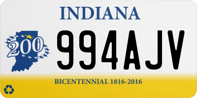 IN license plate 994AJV