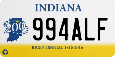 IN license plate 994ALF