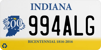 IN license plate 994ALG