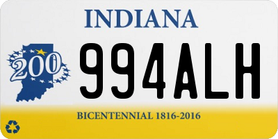 IN license plate 994ALH