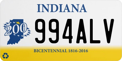 IN license plate 994ALV