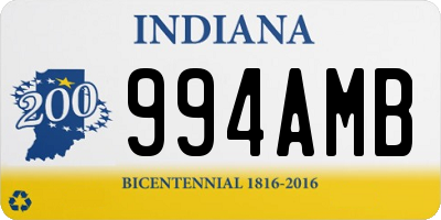 IN license plate 994AMB