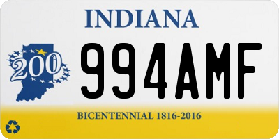 IN license plate 994AMF