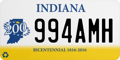 IN license plate 994AMH