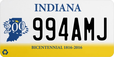 IN license plate 994AMJ