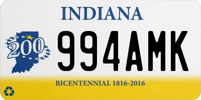 IN license plate 994AMK