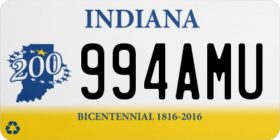 IN license plate 994AMU