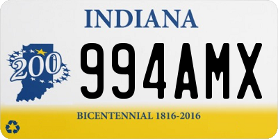 IN license plate 994AMX