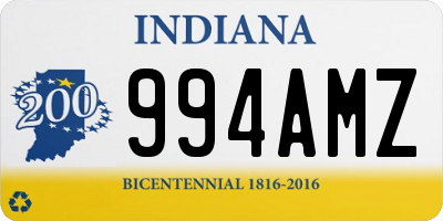 IN license plate 994AMZ