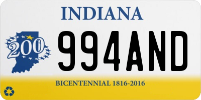 IN license plate 994AND