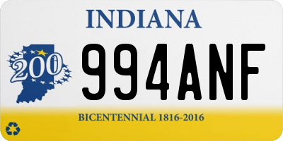 IN license plate 994ANF