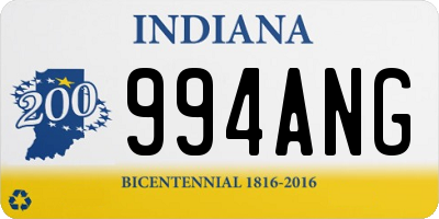 IN license plate 994ANG