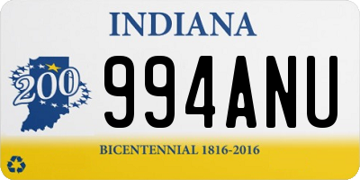 IN license plate 994ANU