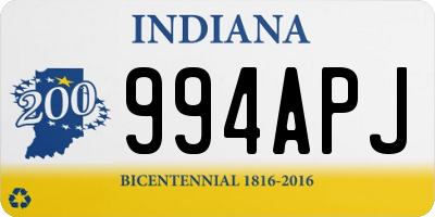 IN license plate 994APJ