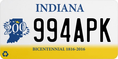 IN license plate 994APK