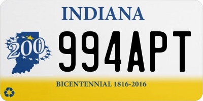 IN license plate 994APT