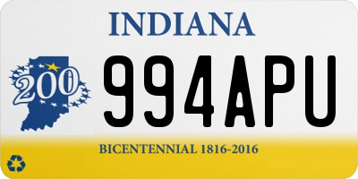 IN license plate 994APU