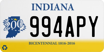 IN license plate 994APY