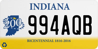 IN license plate 994AQB