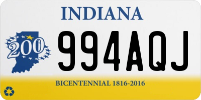 IN license plate 994AQJ