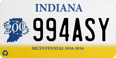 IN license plate 994ASY