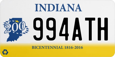 IN license plate 994ATH