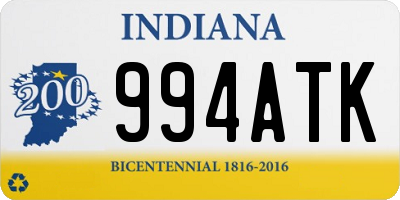 IN license plate 994ATK