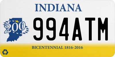 IN license plate 994ATM