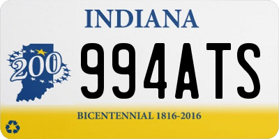 IN license plate 994ATS