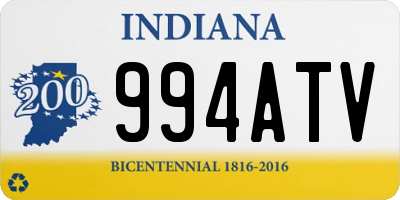 IN license plate 994ATV