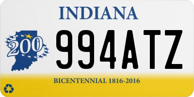 IN license plate 994ATZ