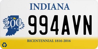 IN license plate 994AVN