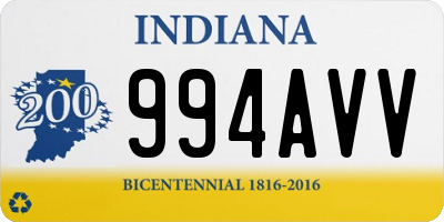 IN license plate 994AVV