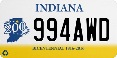 IN license plate 994AWD