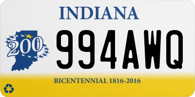 IN license plate 994AWQ