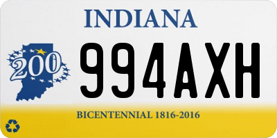 IN license plate 994AXH