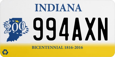 IN license plate 994AXN