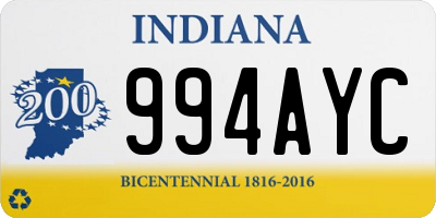 IN license plate 994AYC