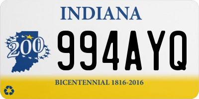 IN license plate 994AYQ