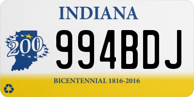 IN license plate 994BDJ