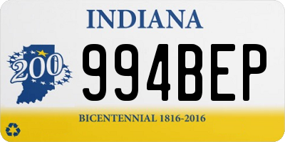 IN license plate 994BEP