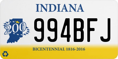 IN license plate 994BFJ