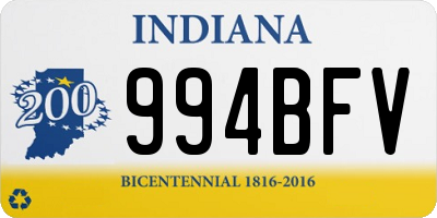 IN license plate 994BFV